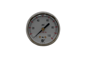 Gauge, Center Back Mount, 2", 100 psi, 1/4" MNPT